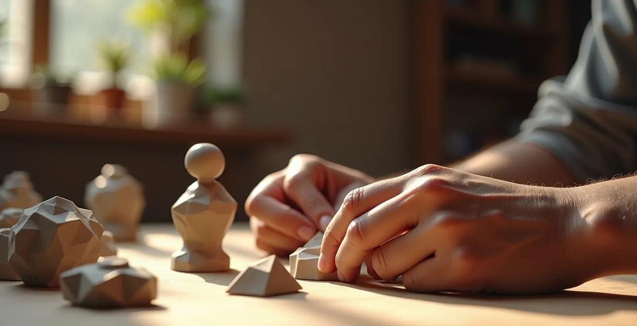 Low-poly mobile game character showcasing artistic design within 5000 polygon constraint