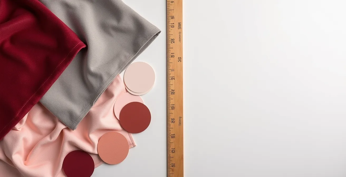 Split composition showing professional color palette with varied values versus flat amateur palette